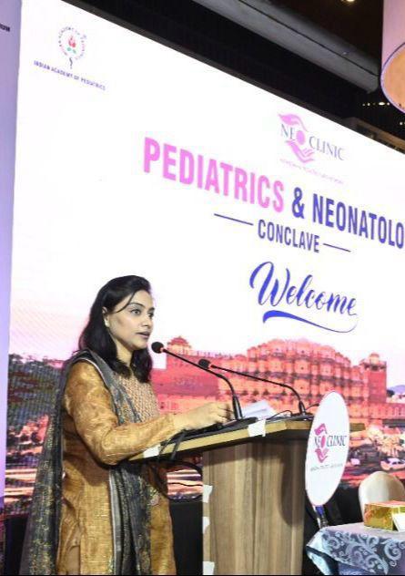Dr. Jyoti Patodia delivering faculty talk at conference